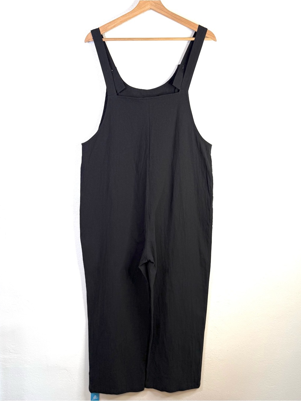 Cupshe Women's Raven Tapered Pinafore Jumpsuit Overalls in Black Size Medium - Picture 11 of 16